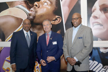 Sire Archon Michael Weekes, John Doleva, President & CEO, Naismith Memorial Basketball Hall of Fame, Sire Archon Elect Frederick George